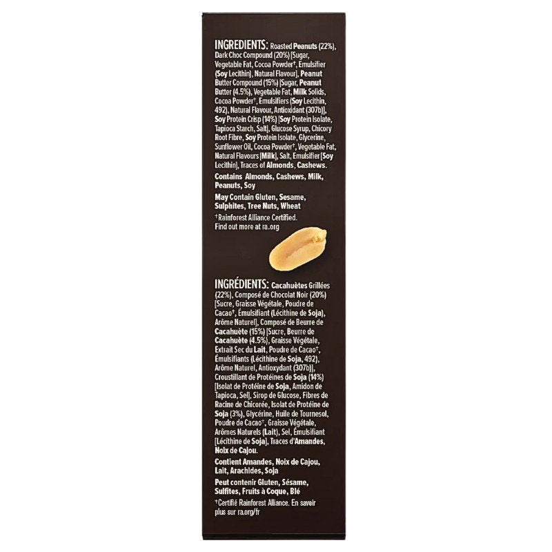 [CLEARANCE Expiry Date: 26/10/2026] Nice & Natural Deluxe Protein Bars Peanut Butter Brownie Dark Choc 5 Pack 200g