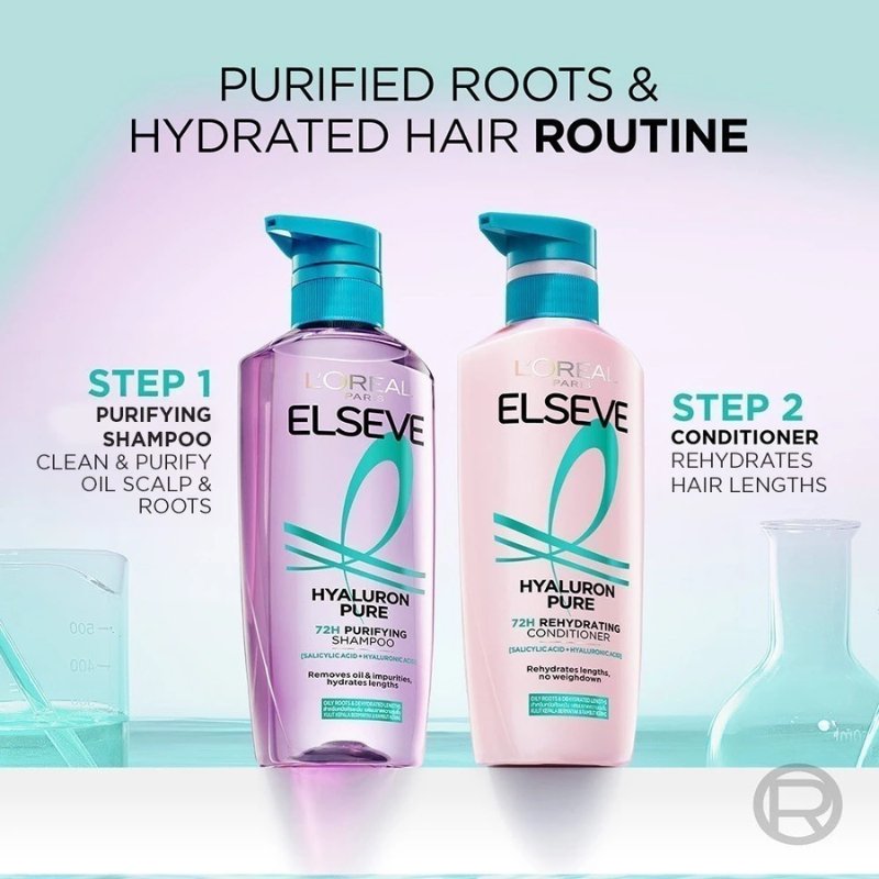 L'Oreal Elvive Hyaluron Pure Shampoo 800mL