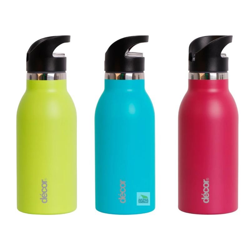 Decor Snap n Seal Insulated Double Wall Stainless Steel Bottle (PINK) 400mL