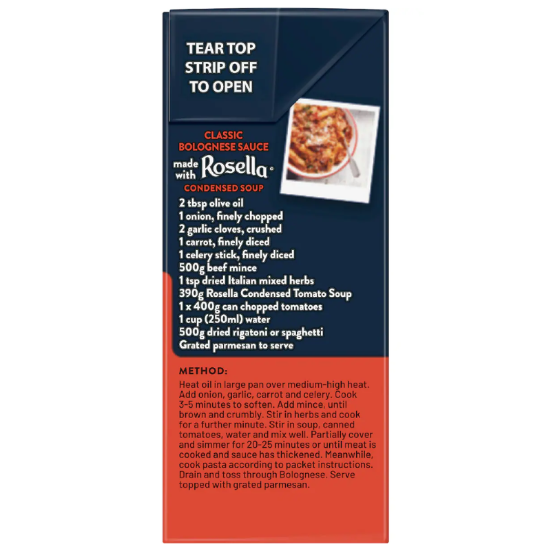 [Expiry Date: 23/01/2028] Rosella Condensed Tomato Soup 390g