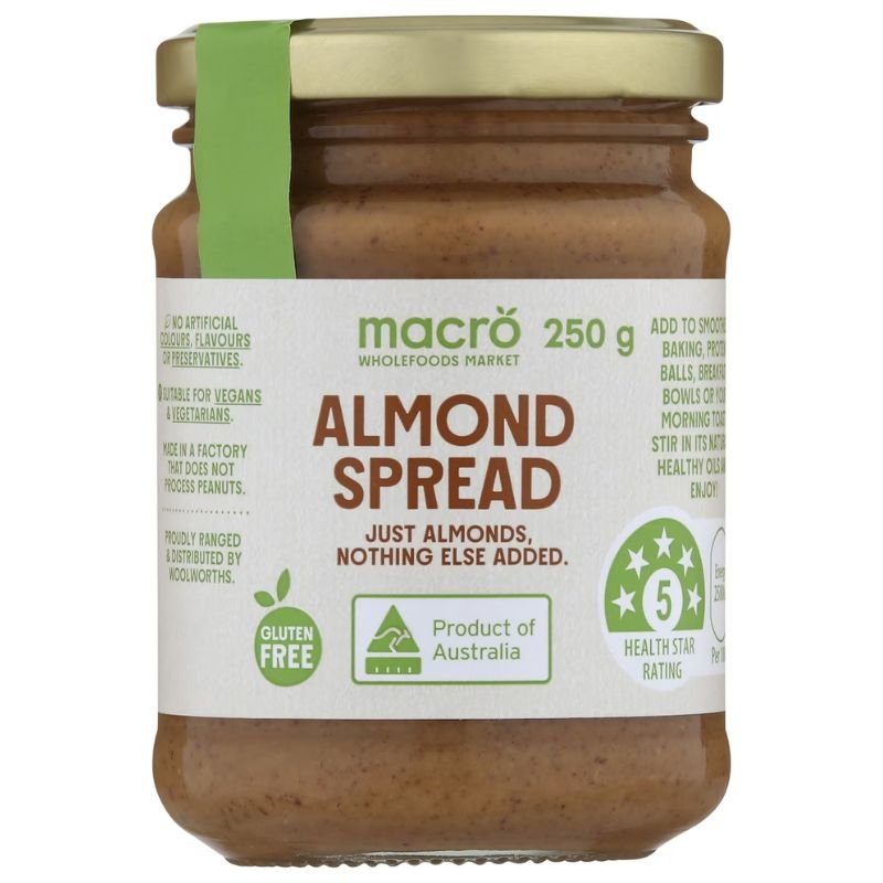 [Expiry: 03/2027] Woolworths Macro Almond Spread 250g