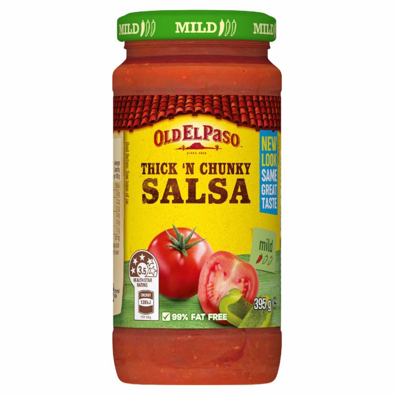 [Expiry: 05/2027] Old El Paso Thick N Chunky Salsa Mild 395g