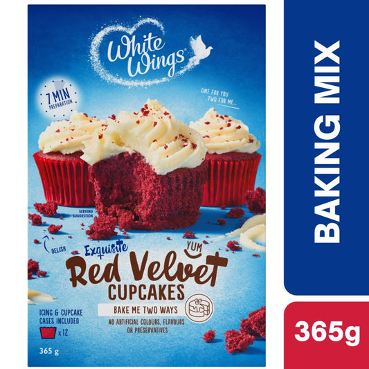 [Expiry Date: 01/08/2027] White Wings Red Velvet Cupcake Mix 365g