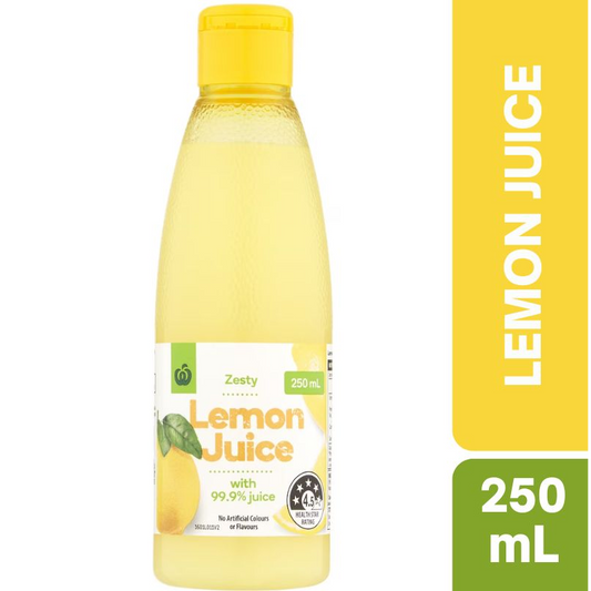 [Expiry Date:06/11/2026] Woolworths Lemon Juice 250mL