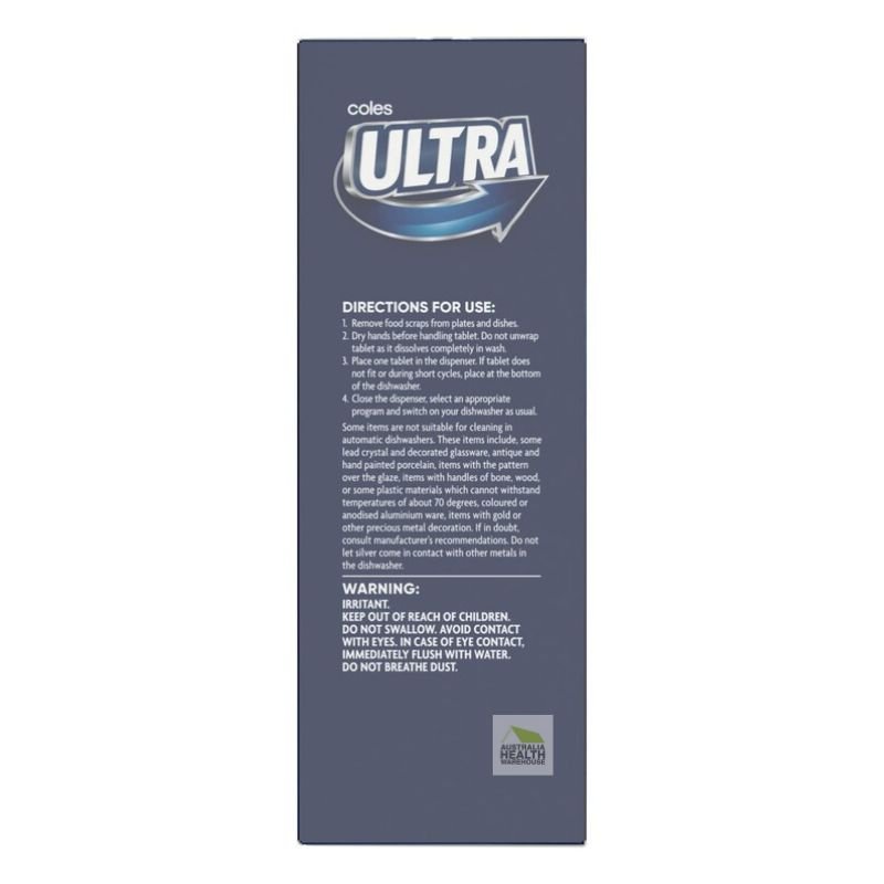 Coles Ultra Advanced Dishwasher 40 Tablets