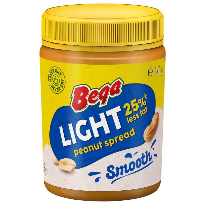 [Expiry Date: 07/02/2027] Bega Spread Peanut Butter Light Smooth 470g