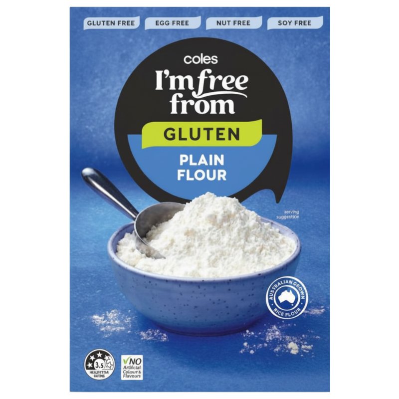 [Expiry Date: 28/04/2027] Coles I'm Free From Gluten Plain Flour 500g