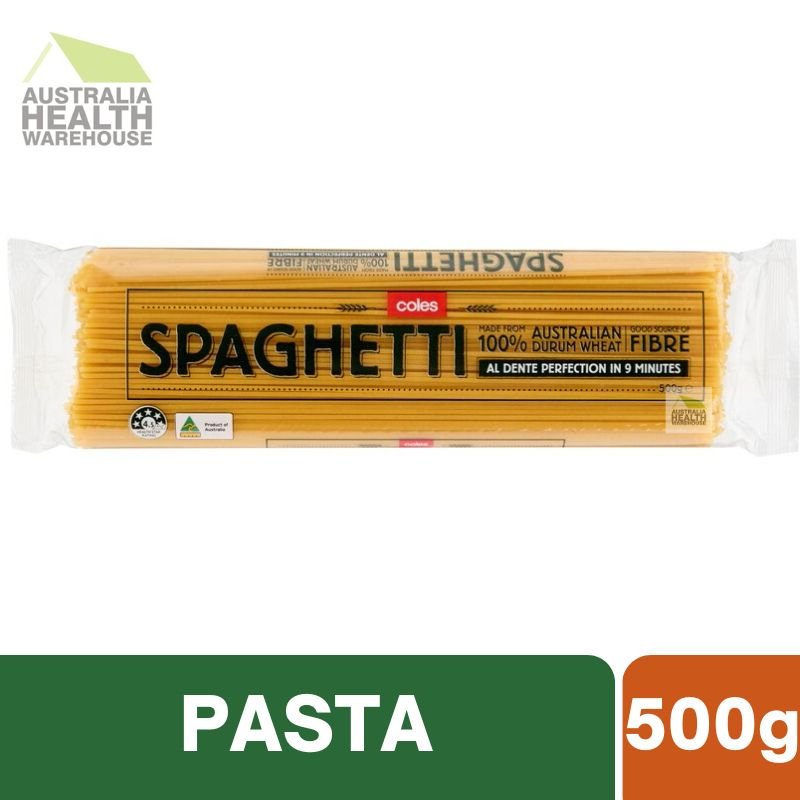 [Expiry:13/01/2027 ] Coles Durum Wheat Pasta Spaghetti 500g