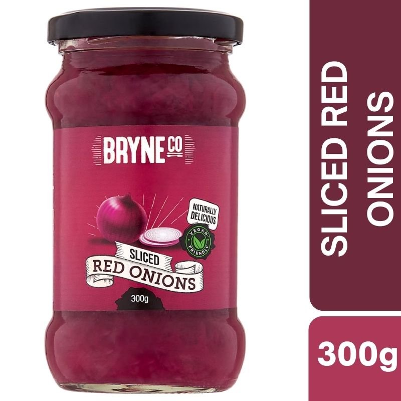 [Expiry Date: 22/02/2028] Bryne Co Sliced Red Onions 300g