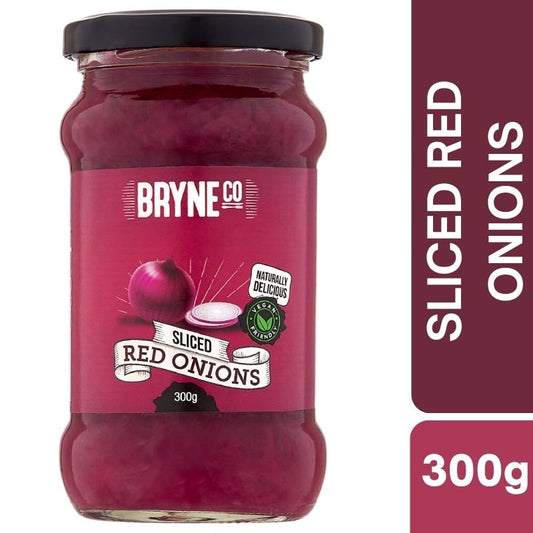 [Expiry Date: 06/01/2028] Bryne Co Sliced Red Onions 300g