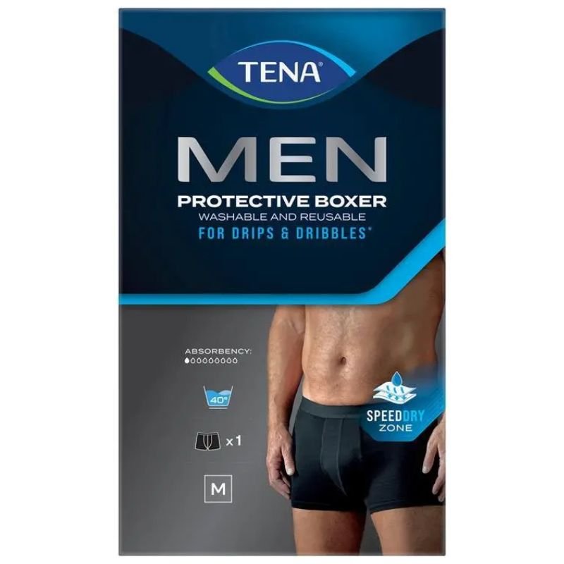 Tena Men Washable Protective Underwear Boxer (Medium Size) 1 Pack