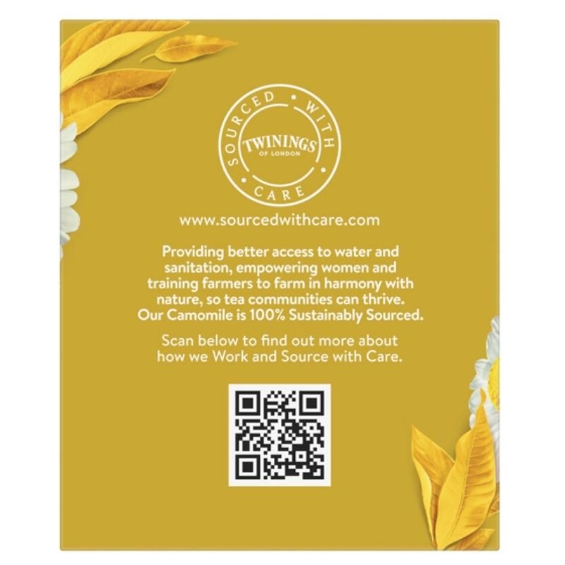 [Expiry: 22/09/2028]  Twinings Pure Camomile Tea Bags 12g 10 Pack