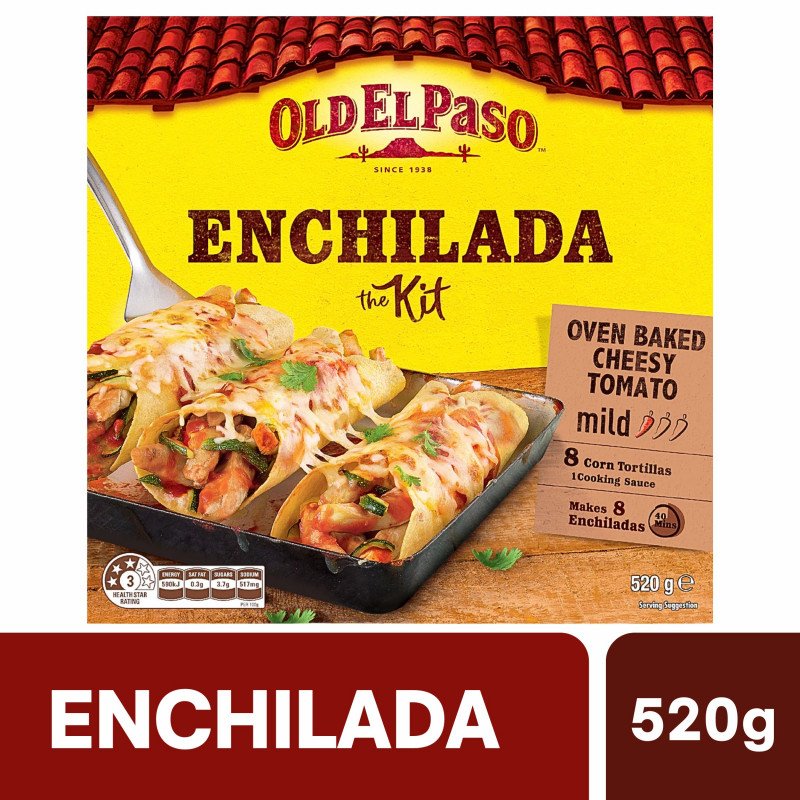[Expiry Date: 16/01/2027] Old El Paso Enchilada Dinner Kit 520g