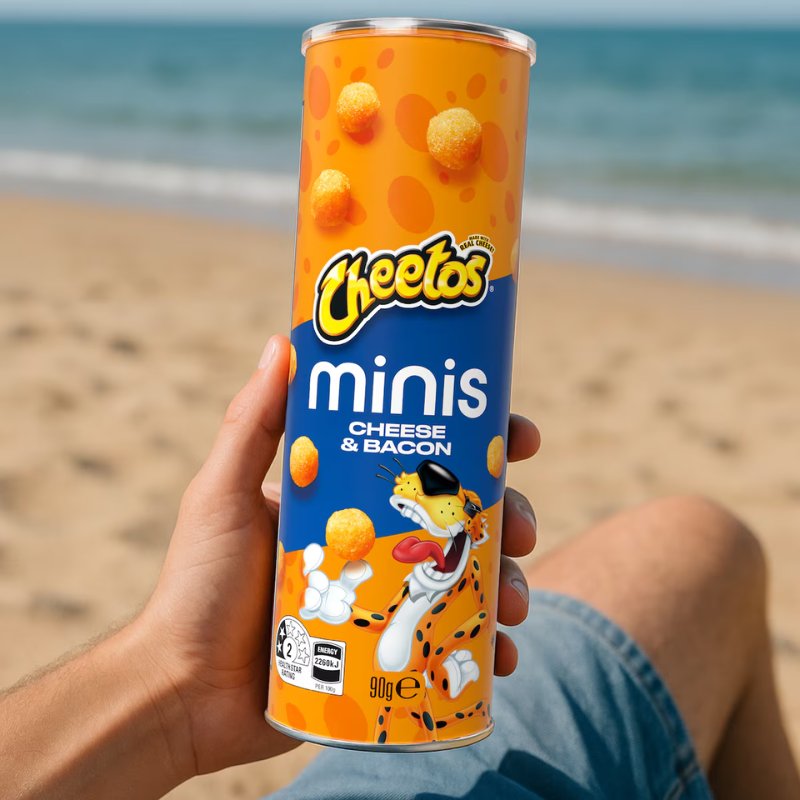 [CLEARANCE Expiry: 29/11/26] Cheetos Minis Cheese & Bacon 90g