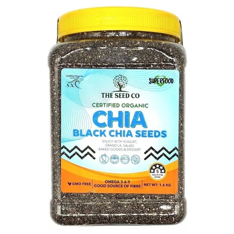 The Seed Organic Co Black Chia Seeds 1.6 KG