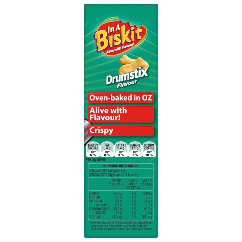 [Expiry Date: 06/01/2027] In A Biskit Drumstix Crackers 160g
