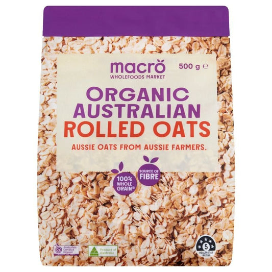 [Expiry: 08/02/2027] Woolworths Macro Organic Australian Rolled Oats 500g