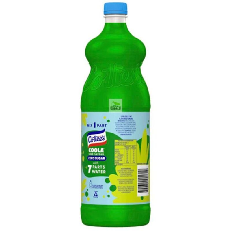 [Expiry: 02/02/2027] Cottee's Coola Zero Sugar Cordial 1 Litre
