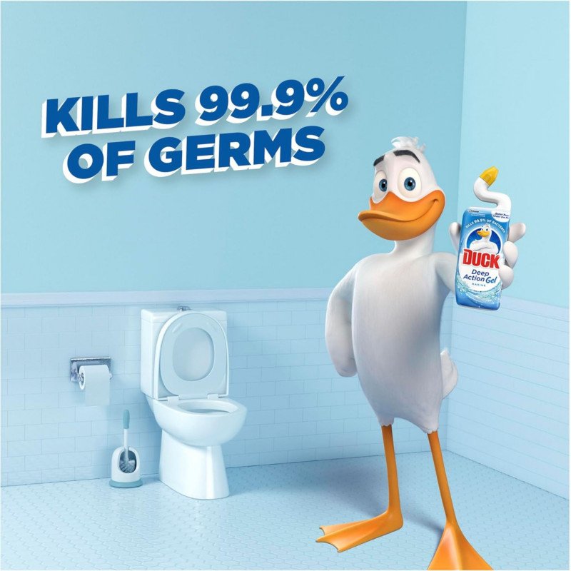 [Expiry Date: 26/01/2028] Duck Deep Action Gel Toilet Cleaner Marine 750mL