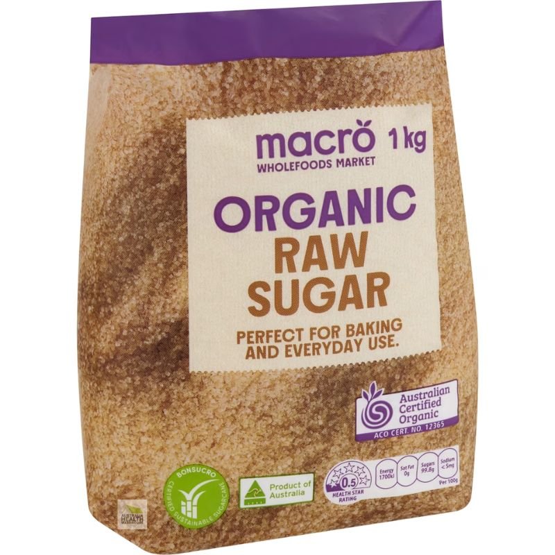 [Expiry: 07/2027] Woolworths Macro Organic Raw Sugar 1kg