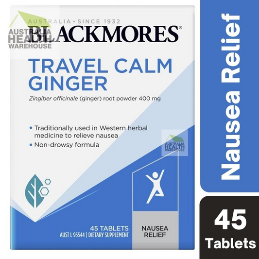 [Expiry: 08/2026] Blackmores Travel Calm Ginger 45 Tablets