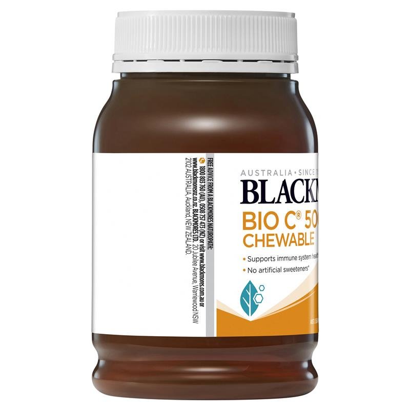 [Expiry: 05/2025] Blackmores Bio C 500mg 200 Chewable Tablets Vitamin C