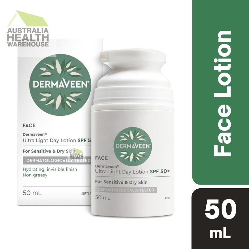 [CLEARANCE Expiry: 04/2025] Dermaveen Face Ultra Light Day Lotion SPF 50+ 50mL