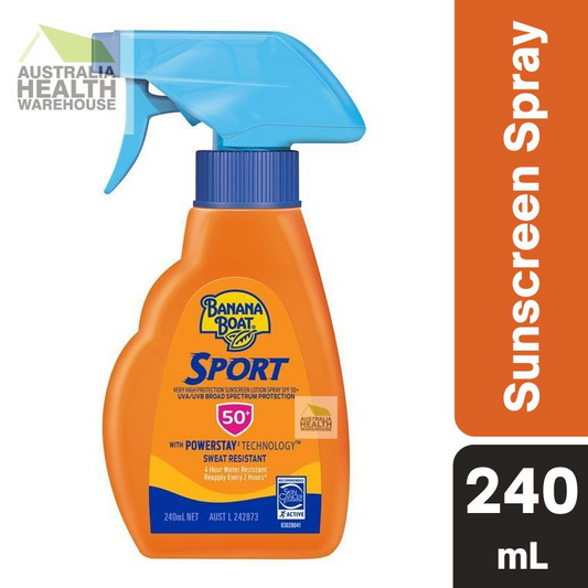 [Expiry: 11/2026] Banana Boat Sport Sunscreen SPF 50+ Trigger Spray 240mL