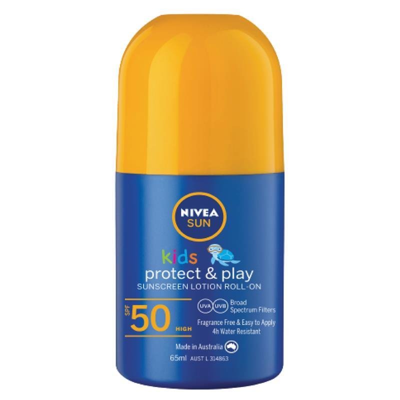 [Expiry: 11/2025] Nivea Sun SPF 50+ Kids Sunscreen Roll On 65mL