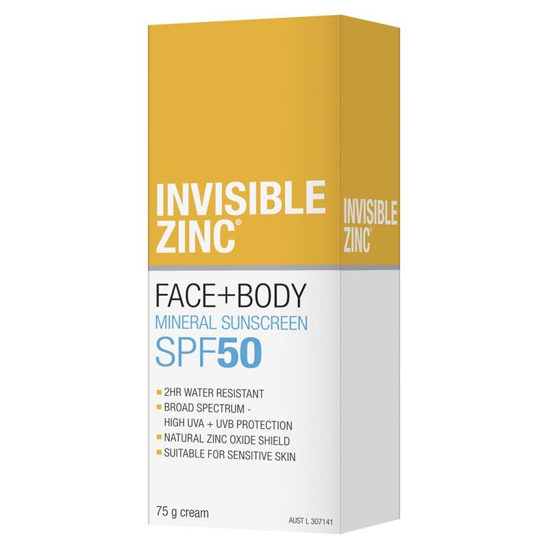 [Expiry: 04/2027] Invisible Zinc SPF 50+ Face and Body 75g