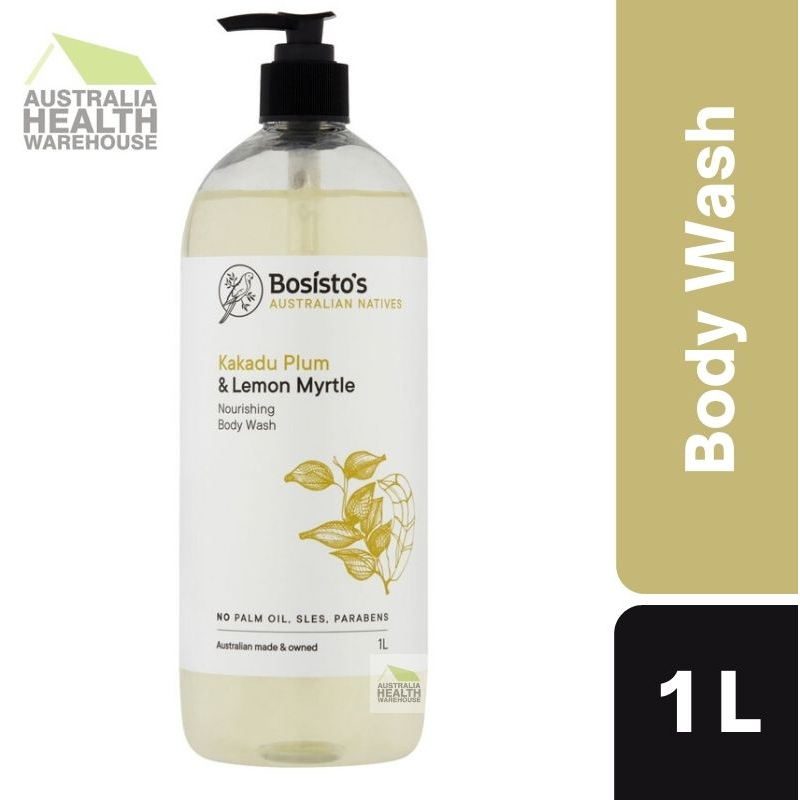 Bosisto's Kakadu Plum & Lemon Myrtle Body Wash 1 Litre Pump