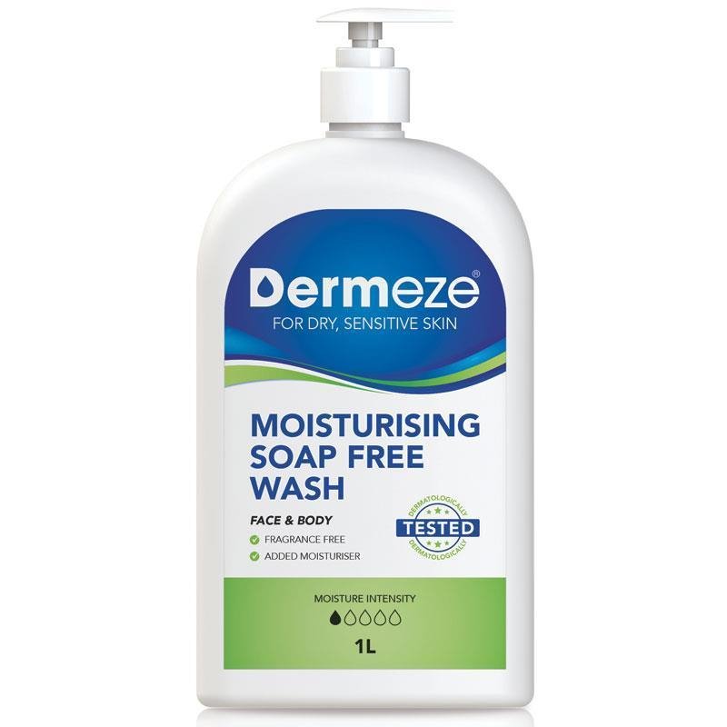 [Expiry: 03/2026] Dermeze Moisturising Soap Free Wash 1 Litre