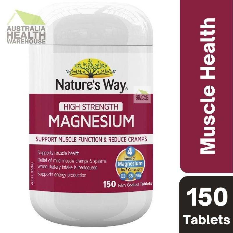 [Expiry: 07/2026] Nature's Way High Strength Magnesium 150 Tablets