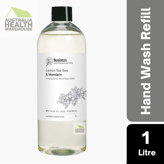 Bosisto's Lemon Tea Tree & Mandarin Antibacterial Hand Wash Refill - 1 Litre