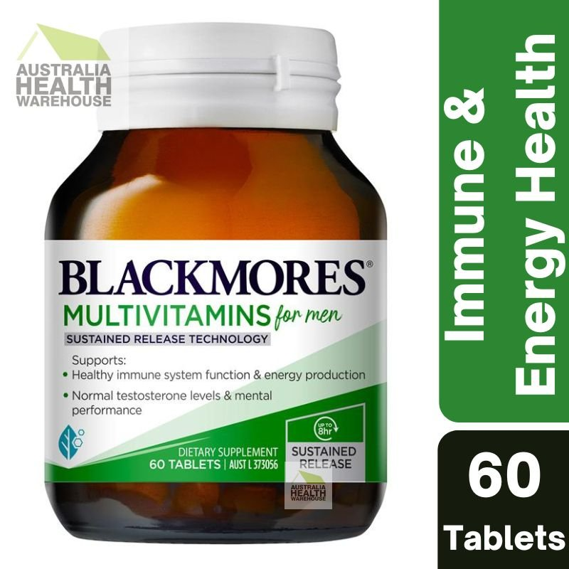 [Expiry: 11/2024] Blackmores Multivitamins for Men Sustained Release 60 Tablets