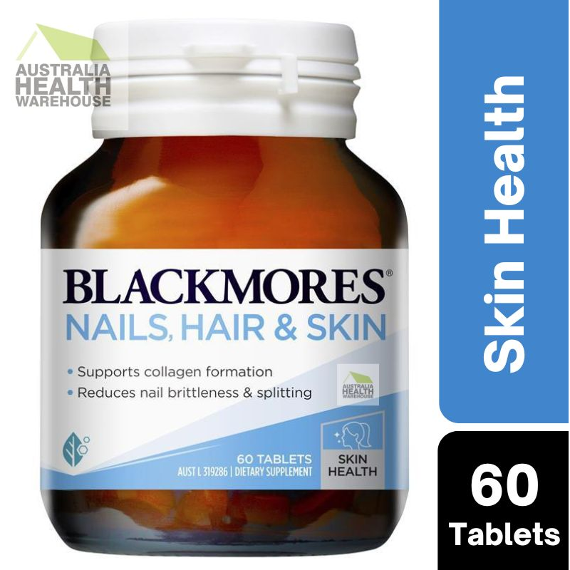 [CLEARANCE Expiry: 02/2025] Blackmores Nails Hair & Skin 60 Tablets