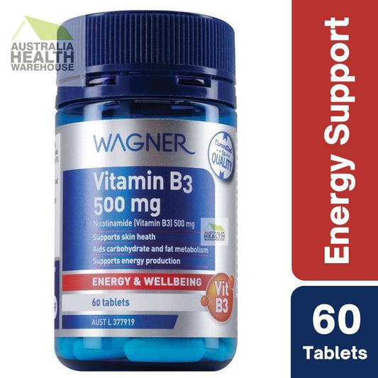 [Expiry: 02/2025] Wagner Vitamin B3 500mg 60 Tablets