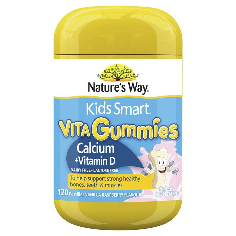 [CLEARANCE Expiry: 03/2025] Nature's Way Kids Smart Vita Gummies Calcium + D3 120 Pastilles