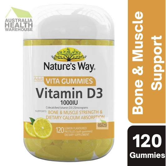 [Expiry: 07/2025] Nature's Way Vita Gummies Adult Vitamin D3 120 Pastilles