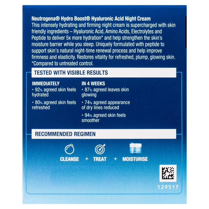 Neutrogena Hydro Boost Hyaluronc Acid Night Concentrate Cream 50g