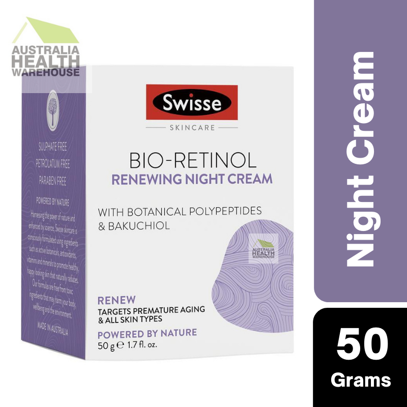 Swisse Skincare Bio Retinol Renewing Night Cream 50g