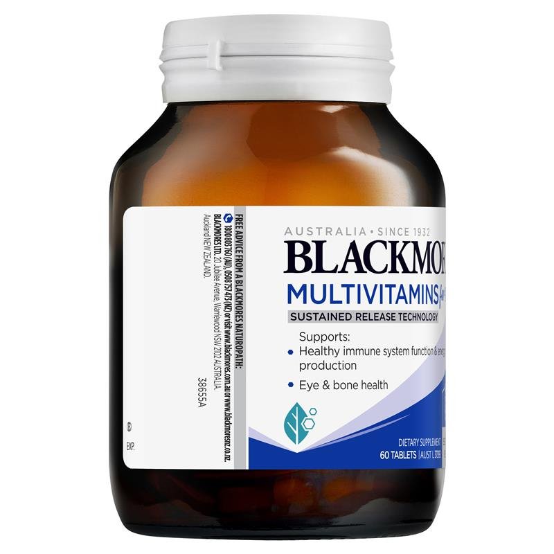 [Expiry: 02/2026] Blackmores Multivitamin for 50+ Sustained Release 60 Capsules