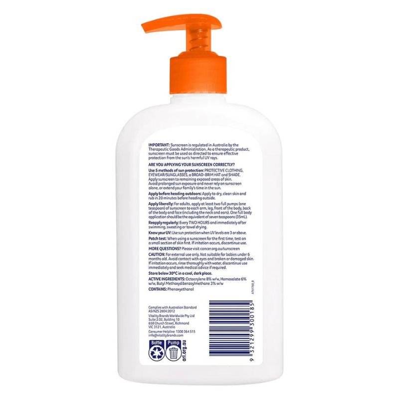 [Expiry: 10/2026] Cancer Council Everyday Value Sunscreen SPF 50 500mL