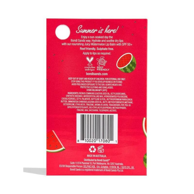 Bondi Sands Lip Balm SPF 50+ Juicy Watermelon 10g