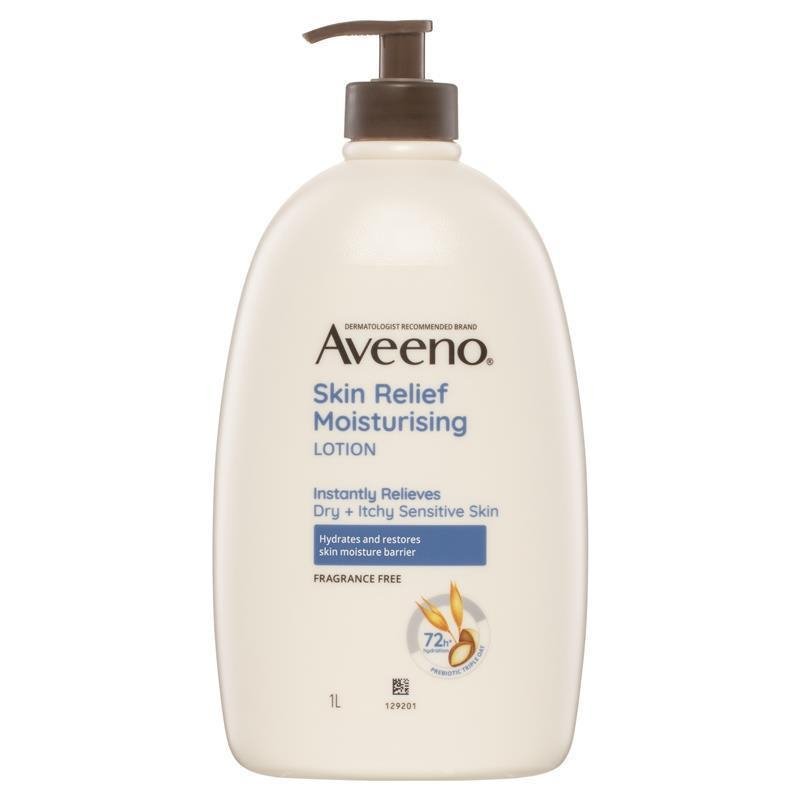 [Expiry: 05/2027] Aveeno Skin Relief Moisturising Lotion Fragrance Free 1 Litre