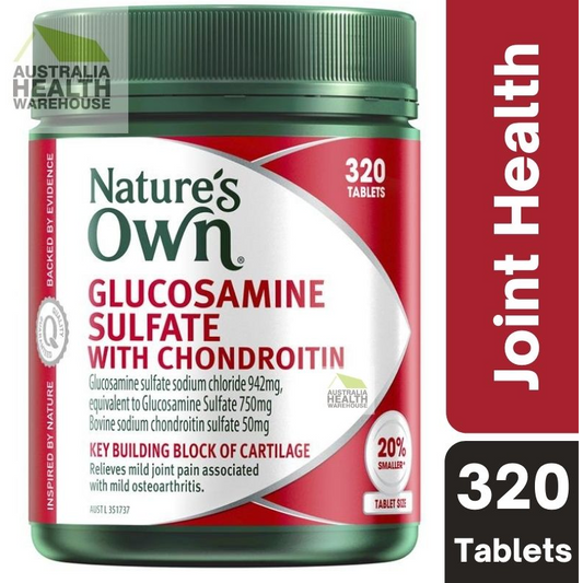 [Expiry: 09/2025] Nature's Own Glucosamine Sulfate With Chondroitin 320 Tablets