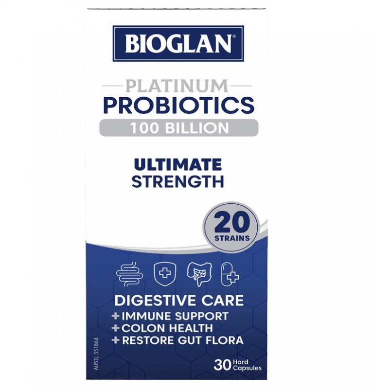 [CLEARANCE Expiry: 04/2025] Bioglan Platinum Probiotics 100 Billion 30 Capsules