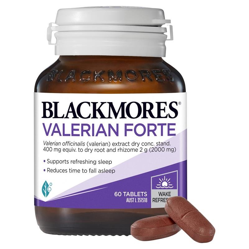 [Expiry: 10/2025] Blackmores Valerian Forte 2000mg 60 Tablets