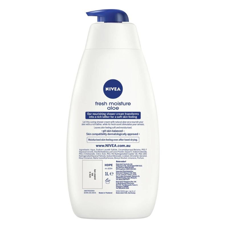 Nivea Rich Lather Natural Aloe Vera Body Wash 1 Litre