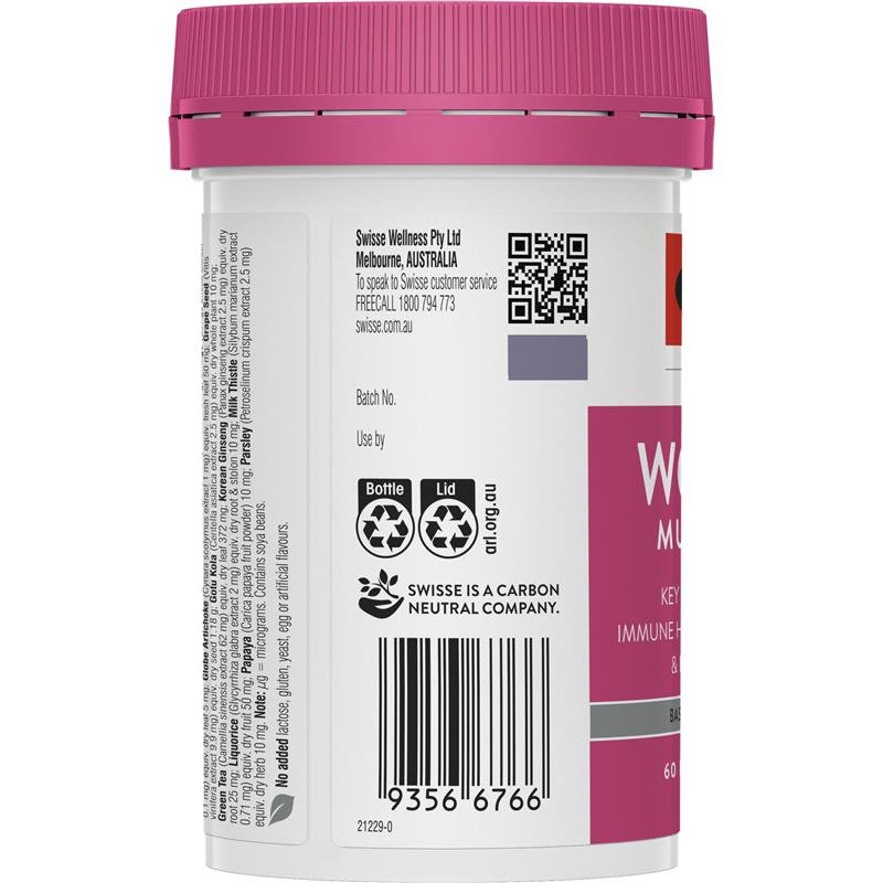 [Expiry: 11/2025] Swisse Women's Ultivite Multivitamin 60 Tablets